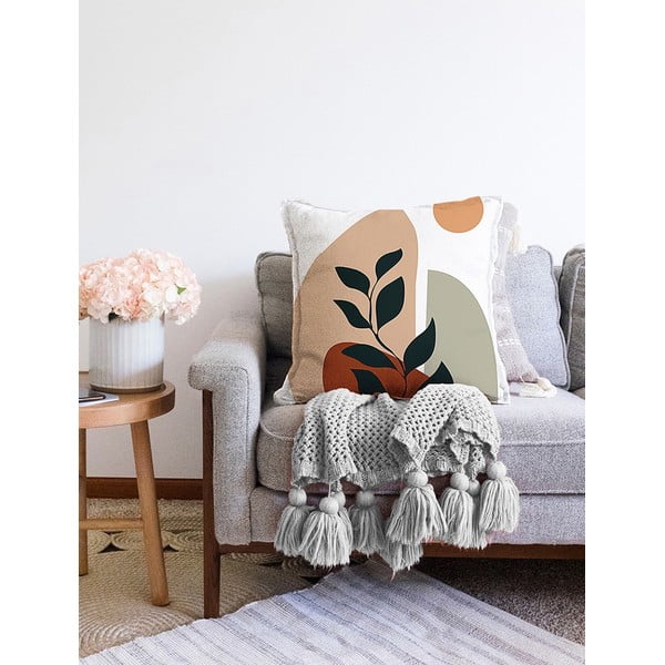 Față de pernă din amestec de bumbac Minimalist Cushion Covers Twiggy, 55 x 55 cm-image-2