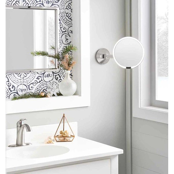 Oglindă cosmetică (10x) cu led/de mărire ø 12 cm Travel – simplehuman-image-4