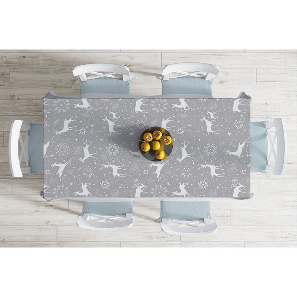 Față de masă din amestec de bumbac cu model de Crăciun Minimalist Cushion Covers Winter Wonderland, 140 x 180 cm-image-1