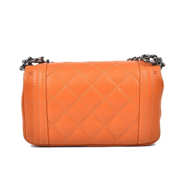 Poșetă din piele Isabella Rhea Mari, maro coniac-image-1