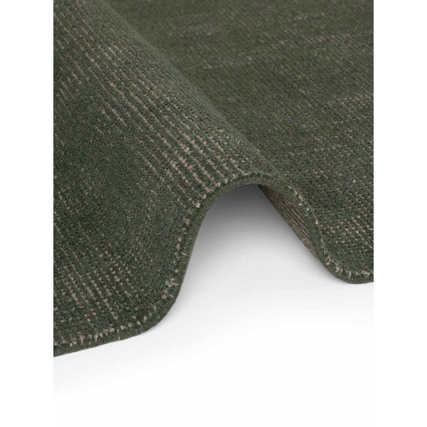 Covor verde închis țesut manual rotund din lână ø 160 cm Greenwich – Ted Baker-image-3