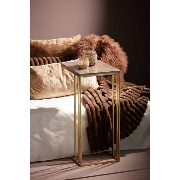 Pătură maro din micropluș/cocolino 130x170 cm Vajen – Light & Living-image-2