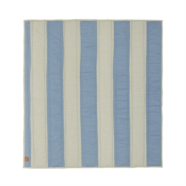 Saltea de joacă pentru copii albastră/crem 130x140 cm Striped – OYOY Mini