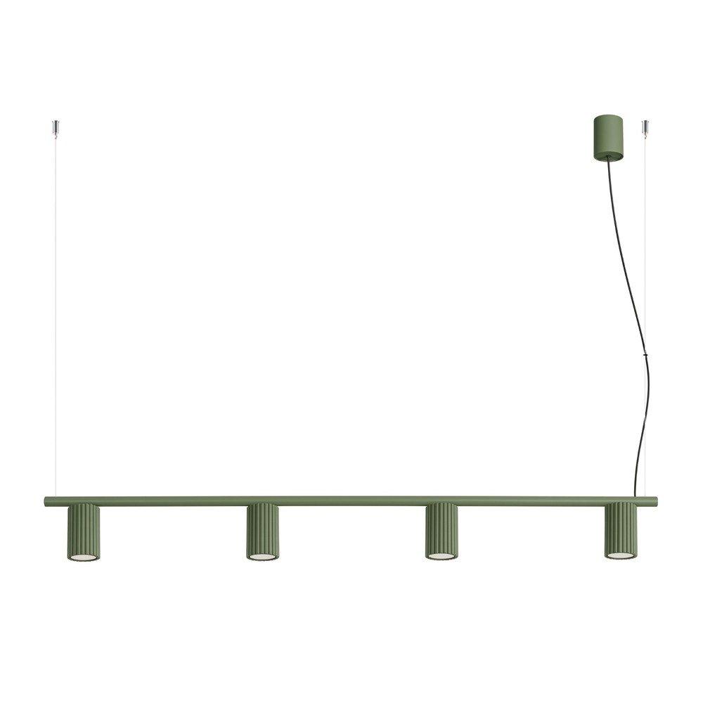 Lustră verde din aluminiu Gleam – Sollux