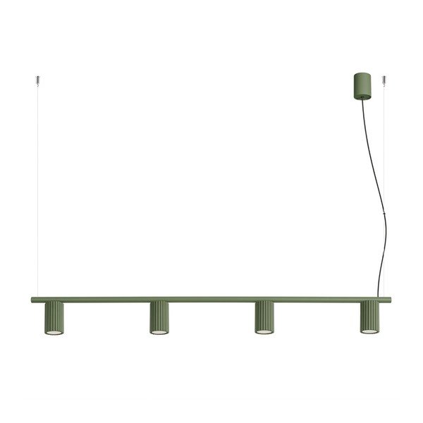 Lustră verde din aluminiu Gleam – Sollux