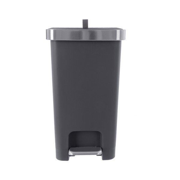 Coș de gunoi gri cu pedală din plastic 15 l Premier – Orion