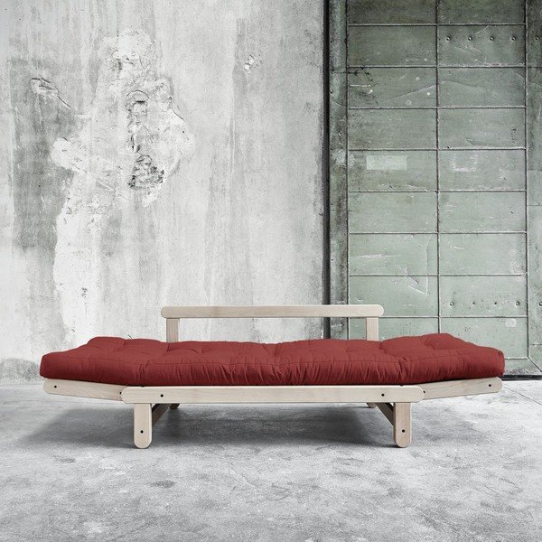 Canapea extensibilă Beat Beech/Passion Red-image-2