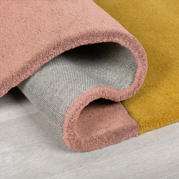 Covor albastru țesut manual din lână 120x180 cm Lozenge Bright Multi – Flair Rugs-image-3