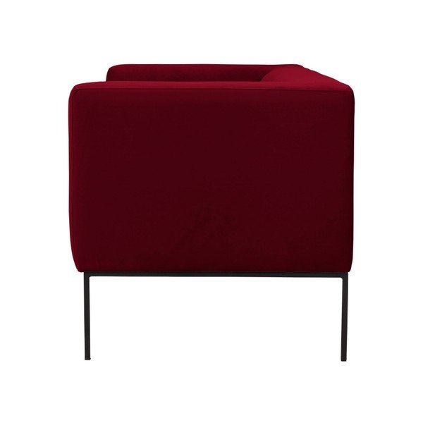 Canapea din catifea cu 2 locuri Windsor & Co Sofas Neptune, roșu-image-3