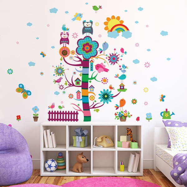 Set autocolante de perete pentru camera copiilor Ambiance Magic Tree