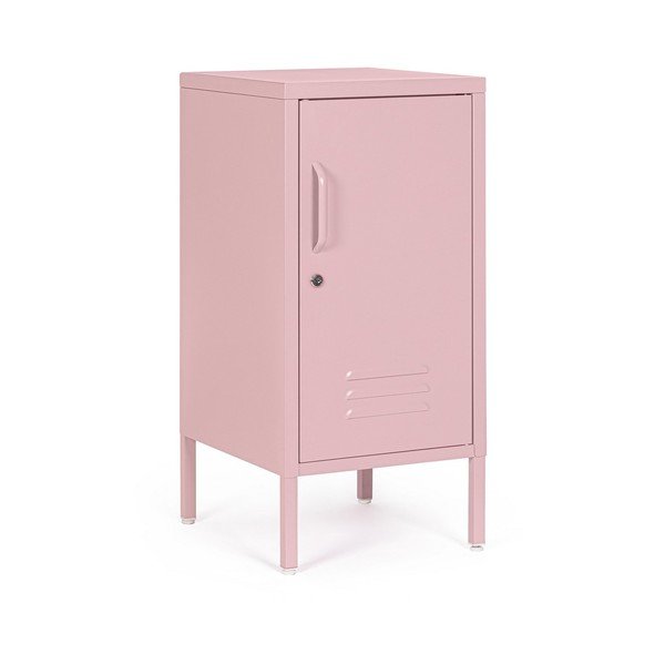 Dulap roz deschis din metal cu încuietoare 35x76x40 cm Cambridge – Yes Everyday-image-2