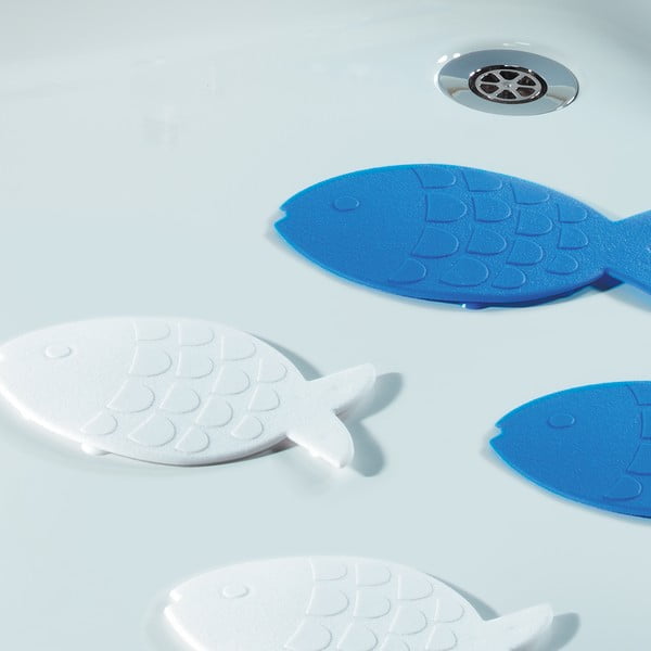 Covorașe antiderapante pentru copii pentru cadă 5 buc. 16x10,5 cm Globefish – Spirella-image-1