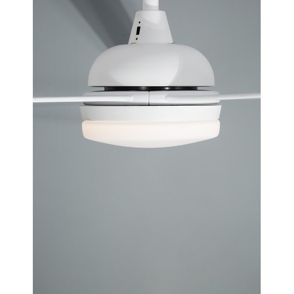 Plafonieră alb mat LED din metal cu abajur din sticlă Flow – Nova Luce-image-3