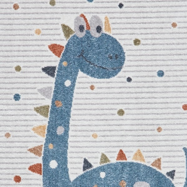 Covor pentru copii albastru/gri deschis 120x170 cm Vida Kids Dinosaur – Think Rugs-image-2