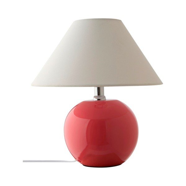 Veioză roz/crem din ceramică (înălțime 29 cm) Karamell – Jotex