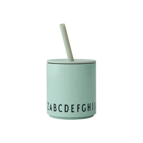 Cană pentru copii Design Letters Eat & Learn, verde-image-4