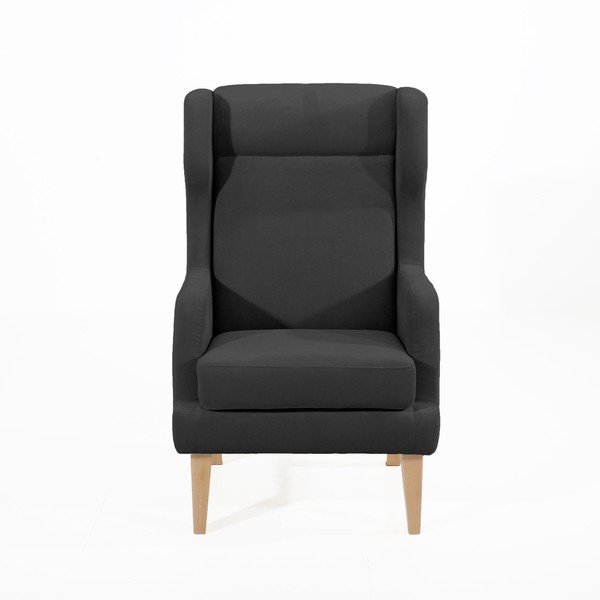 Fotoliu Max Winzer Bennet Suede, negru-image-2