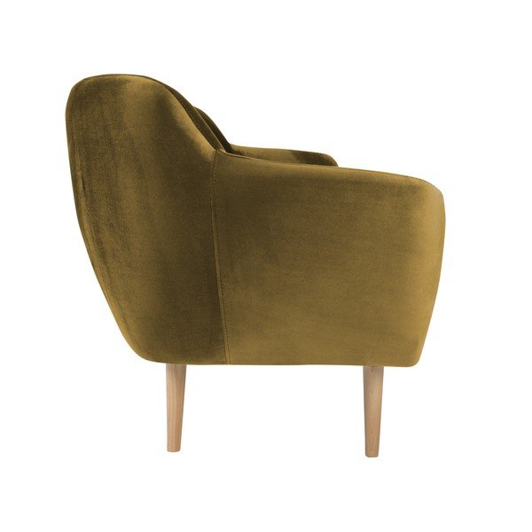 Canapea cu 3 locuri Mazzini Sofas BENITO, galben muștar-image-3