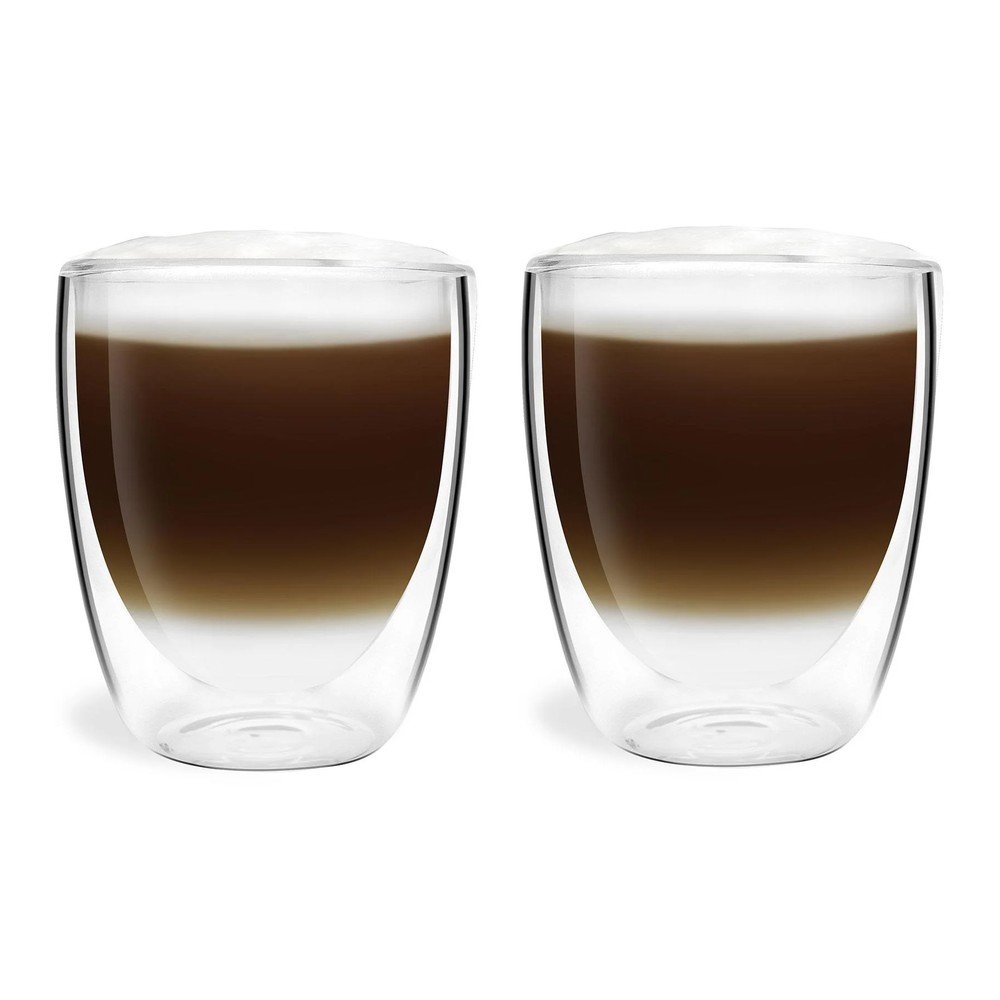 Căni 2 buc. cu perete dublu/pentru latte din sticlă 320 ml Amo – Vialli Design