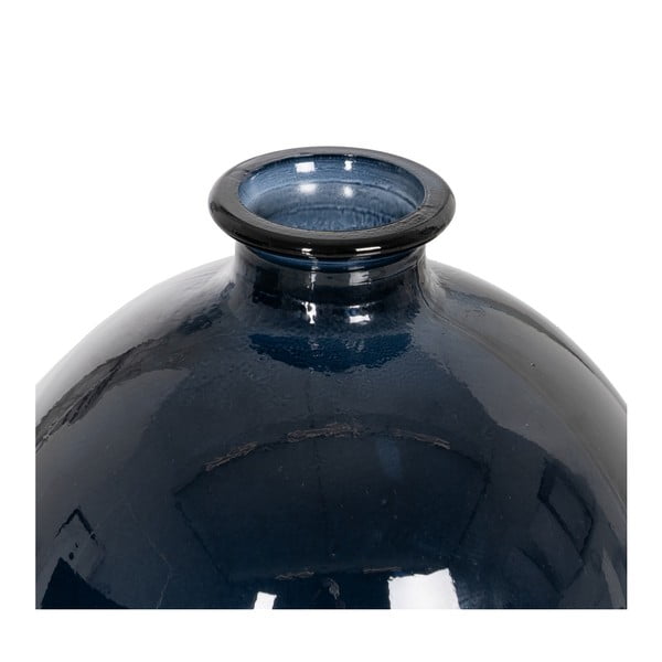 Vază albastru-închis lucrată manual (înălțime 18 cm) – Ixia-image-3