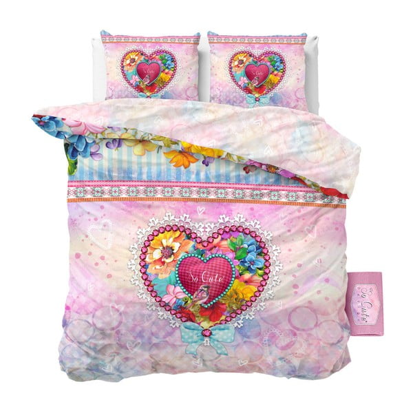 Lenjerie de pat din bumbac Dreamhouse So Cute Liselot, 240 x 220 cm