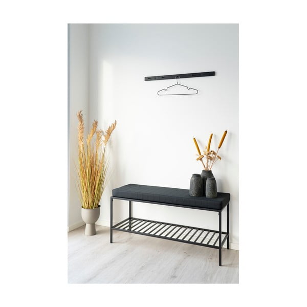 Cuier metalic de perete negru Vita - House Nordic-image-1