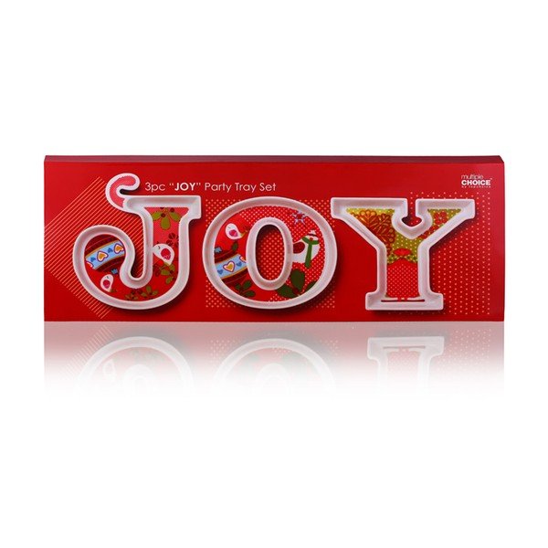 Set 3 farfurii cu motive de Crăciun Silly Design Joy-image-4