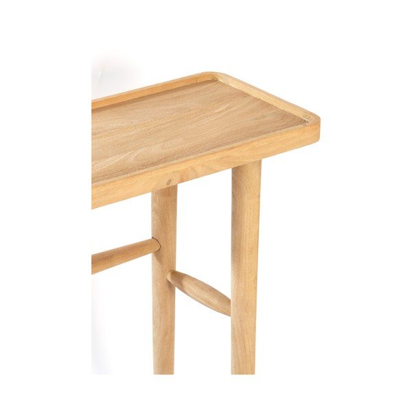 Masă consolă în culoare naturală din lemn de mango 30x120 cm Qiano – Light & Living-image-4