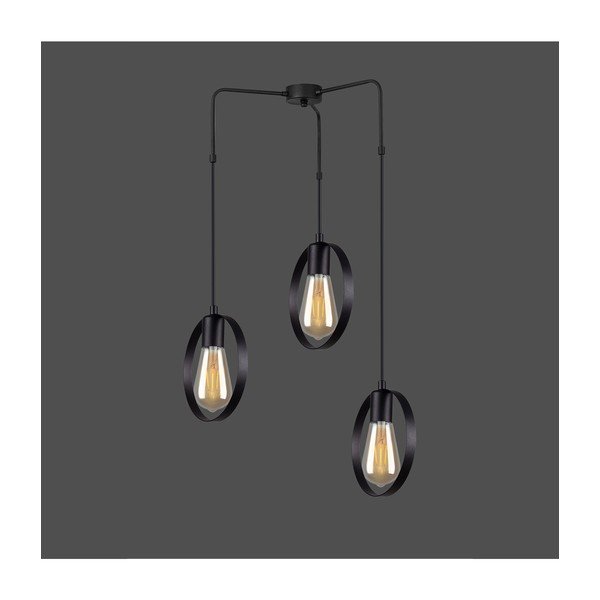 Lustră Squid Lighting Circle, înălțime 100 cm, negru-image-1