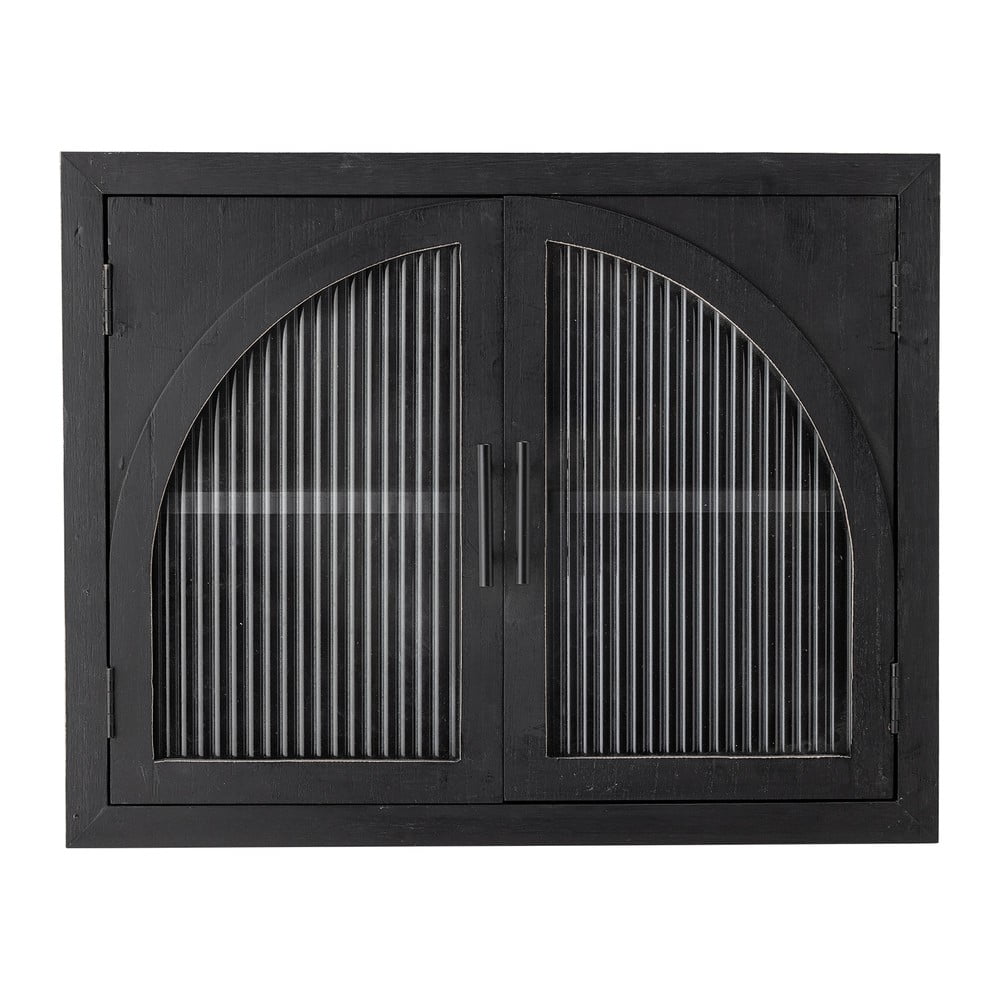 Vitrină neagră din lemn de brad suspendată 62x49x23 cm Lario – Bloomingville