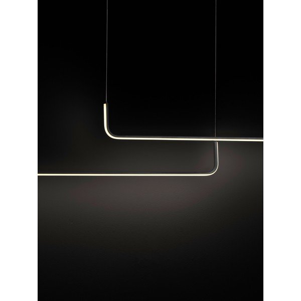 Lustră negru-mat LED cu intensitate reglabilă din aluminiu Strita – Nova Luce-image-4