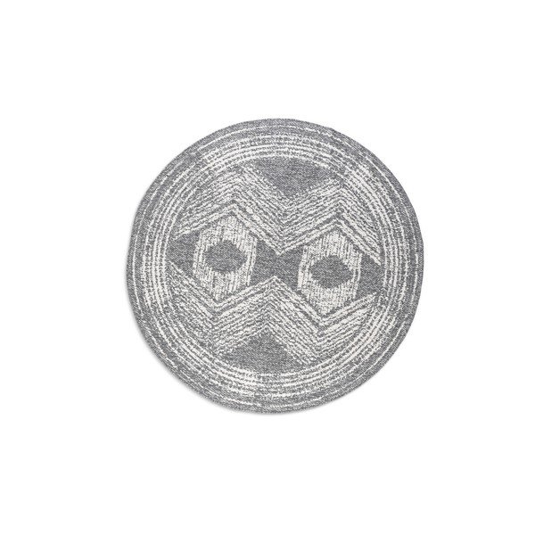 Covor de exterior gri/crem rotund ø 140 cm Gemini – Elle Decoration-image-2