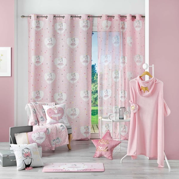 Draperie pentru copii roz 140x260 cm Petite Etoile – douceur d'intérieur-image-2