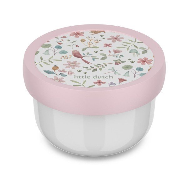 Cutie de gustări pentru copii albă/roz din plastic Fairy Wonders – Mepal
