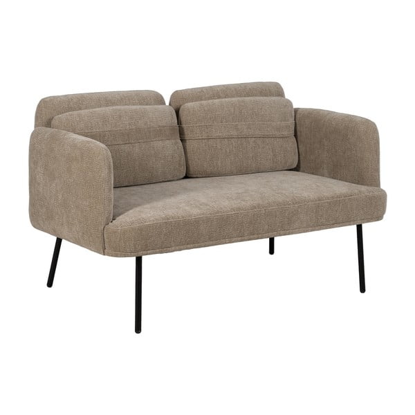 Canapea bej cu tapițerie din chenille 127 cm Bind – Ixia-image-2