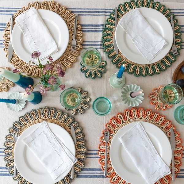 Suport pentru farfurii din coajă de porumb ø 38 cm Corn Husk – Rex London-image-1