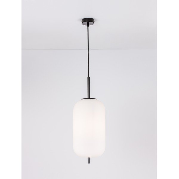 Lustră albă/neagră din sticlă ø 22 cm Lato – Nova Luce-image-2