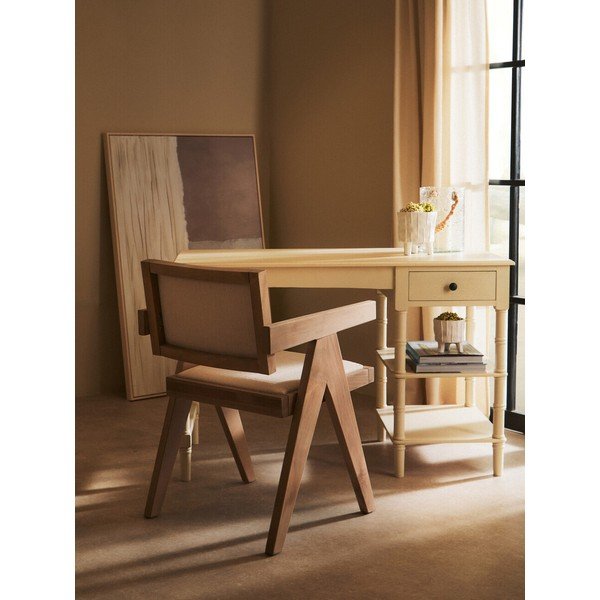 Scaun de dining în culoare naturală tapițat Cebu – Premier Housewares-image-3