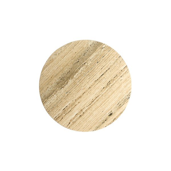 Măsuță de cafea bronz/în culoare naturală deschisă rotundă cu blat din piatră ø 50 cm Bahia – Light & Living-image-2