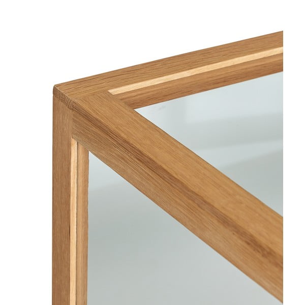 Vitrină în culoare naturală cu aspect de lemn de stejar 80x88x42 cm Poetic – Hübsch-image-4