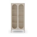 Dulap crem din metal 80x170x40 cm Diora – Marckeric