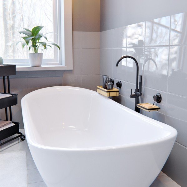 Săpunieră autoadezivă din bambus Compactor Bestlock SPA-image-4