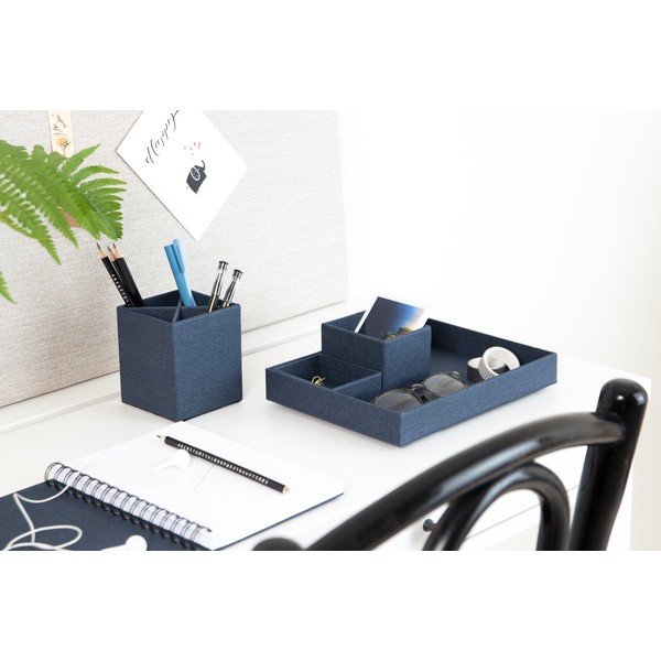Organizator de birou din 4 piese Bigso Box of Sweden Lena, albastru închis-image-2