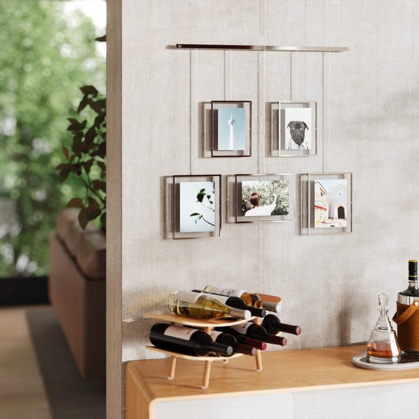 Rame argintii de suspendat 5 buc. din metal 66x69 cm Exhibit – Umbra-image-3