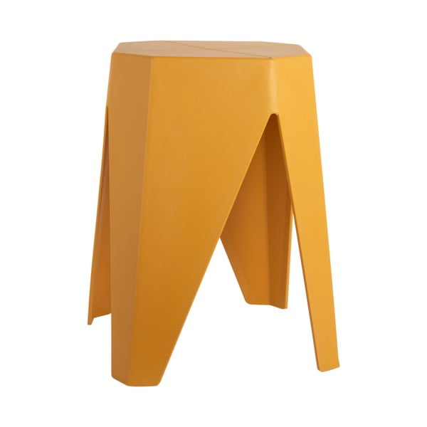 Scaun galben muștar din plastic Cherish – Leitmotiv-image-4