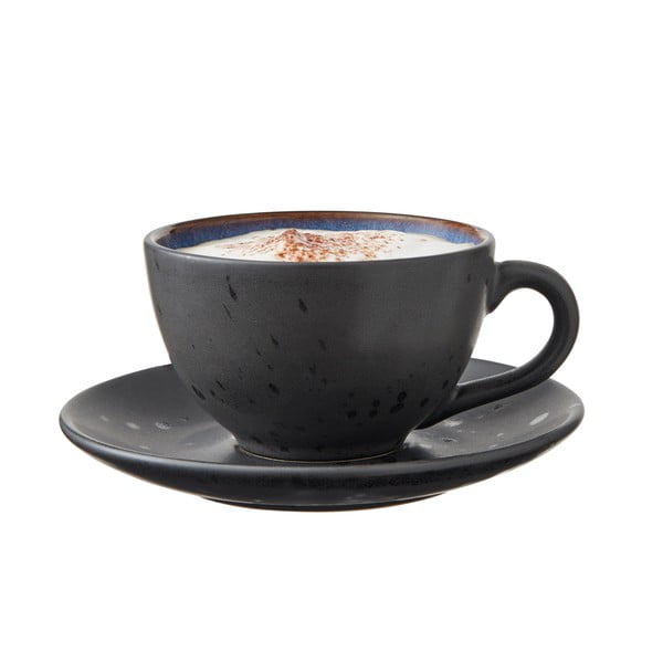 Cești negre/albastru-închis 4 buc. din ceramică 240 ml Gastro Black/Mix – Bitz-image-1