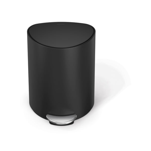 Coș de gunoi negru mat cu pedală din metal 6 l – simplehuman-image-4