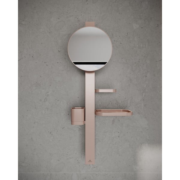 Oglindă de perete cu raft/cu cuier ø 20,5 cm ALU+ – Ideal Standard-image-1