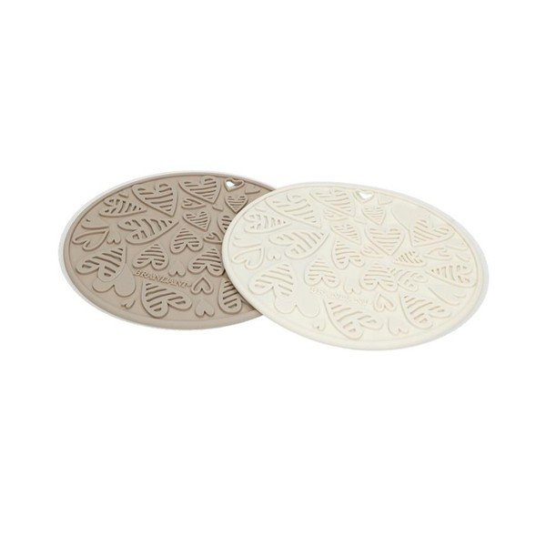 Set 2 suporturi din silicon Brandani Batticuore