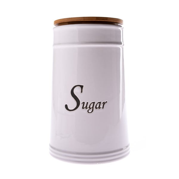 Recipient din ceramică pentru zahăr Dakls, 2480 ml, alb